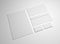 Blank 3d illustration mockup letter, business cards and envelopes.