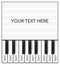 Blank advertisement for piano Lesson