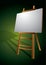 Blank Artist Canvas on Easel