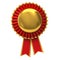 Blank award ribbon rosette