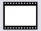 Blank B&W film strip frame