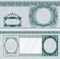 Blank banknote layout