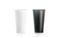 Blank big black and white disposable paper cup mock up