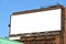 Blank Billboard On Brick Wall