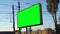 Blank billboard with green chroma key