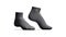 Blank black ancle socks pair mockup stand, looped rotation