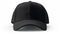 Blank Black Baseball Cap Mockup for E-commerce: High-Quality Front View Hat, Print on Demand, Flat Design.