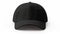 Blank Black Baseball Cap Mockup for E-commerce: High-Quality Front View Hat, Print on Demand, Flat Design.