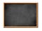 Blank black board with wooden frame