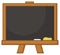 Blank Black Classroom Chalkboard Cartoon Design