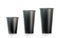 Blank black disposable paper cup mock ups isplated, large