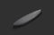 Blank black fiberglass surfboarf mock up on dark background