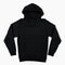 Blank black male hooded sweatshirt long sleeve with clipping path 
