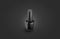 Blank black nail polish bottle mock up, isolated darkness background