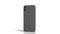 Blank black phone with matte case rotation, isolated