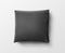 Blank black pillow case design mockup, isolated, clipping path, 3d illustration.