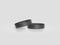 Blank black rubber wristband mockup, clipping path, mock up design