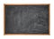 Blank Black School Chalk Board on White