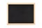Blank Black School or Restaurant Chalkboard with Wooden Frame