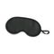 Blank black sleeping or blindfold mask mockup vector illustration isolated.