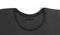 Blank black t-shirt collar with narrow rectangular label mock up