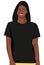 Blank Black T-shirt Model Woman 5