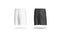 Blank black and white soccer shorts mockup set, looped rotation