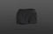 Blank black women sport shorts mock up, dark background