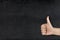 Blank Blackboard Hand Thumb Up