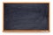 Blank blackboard, wooden frame, chalk -