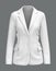 Blank Blazer mockup. Front view.