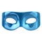 Blank blue mask 3d illustration