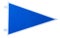 A blank blue pennant