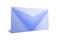 Blank blue post envelope