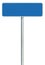 Blank Blue Road Sign Isolated, Large White Frame Framed Roadside Signboard