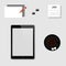 Blank branding template mockup with a tablet
