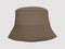Blank brown bucket hat in front view