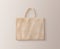 Blank brown cotton eco bag design mockup isolated, clipping path