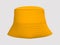 Blank bucket hat mockup in front view.