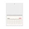 Blank calendar for 2020 on springs. vector illustration