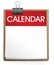 Blank Calendar Isolated on White