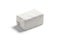 Blank canvas cosmetic bag mockup lying, side view