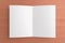 Blank card on wooden background