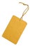 Blank Cardboard Sale Tag Label Isolated Closeup