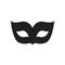 Blank carnival mask icon template illustration.