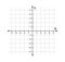 Blank cartesian coordinate system in two dimensions. Rectangular orthogonal coordinate plane with axes X and Y on