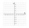Blank cartesian coordinate system in two dimensions. Rectangular orthogonal coordinate plane with axes X and Y on