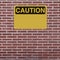 Blank Caution Sign