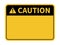 Blank Caution Sign. Yellow background. Background with space for text writing. Vector illustration