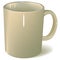 Blank ceramic mug. Illustration